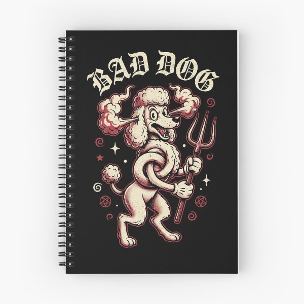 Item preview, Bad Dog Poodle With Devil Pitchfork designed and sold by Flying Doggo.