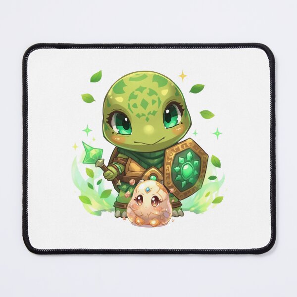 Item preview, Rook Stoneward – The Little Shield of Tomorrow | Druid Turtle Guardian Fantasy Art designed and sold by Monzora.