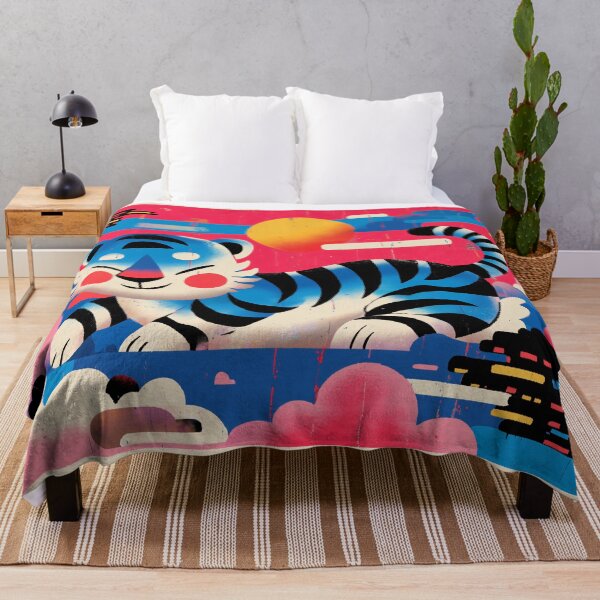 Item preview, Playful Cartoon Tiger with Clouds designed and sold by lautir.