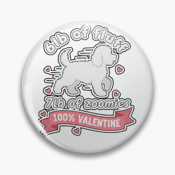 Item preview, 6lb of Fluff 7lb of Zoomies 100% Valentine Cockapoo designed and sold by RNTStudio.