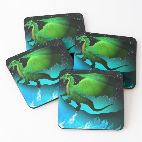 Item preview, Dragon on Blue  designed and sold by Digital Attic 95.