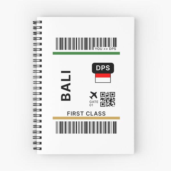 Item preview, Bali Boarding Pass – DPS Flight Ticket Travel Aesthetic designed and sold by St3fy.