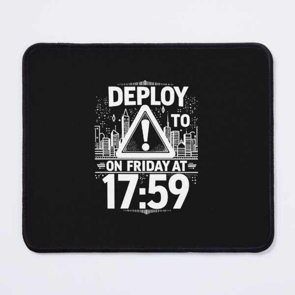 Item preview, Funny Friday Deployment at 17:59 - Software Developer & Coder T-Shirt designed and sold by LIVE_FREE.