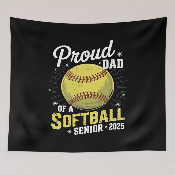 Item preview, Proud Dad Of A Softball Senior 2025 Graduate  designed and sold by MarryIsMonth.