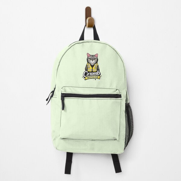 Item preview, Crumb Inspector – Cat in High-Vis Jacket | Funny Gluten Free Food Safety Illustration designed and sold by My Gluten Free Life UK.