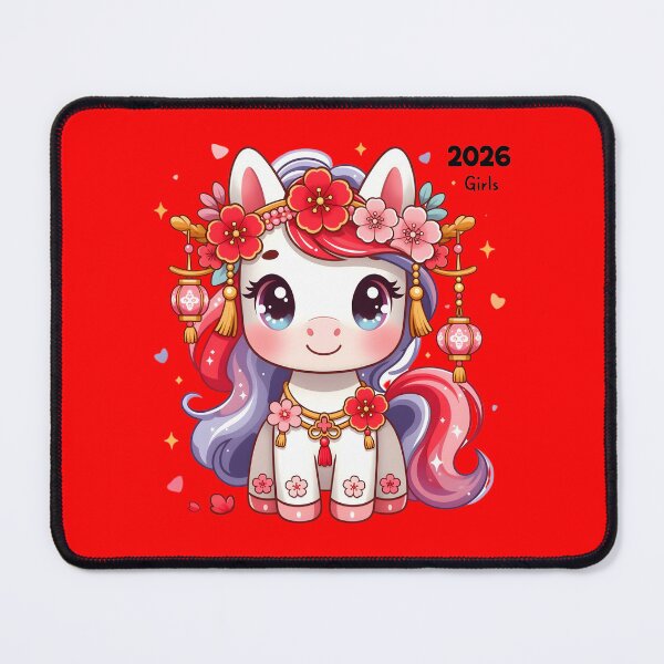 Item preview, Elegant Floral Horse Lunar New Year 2026 designed and sold by GrumpySableye.