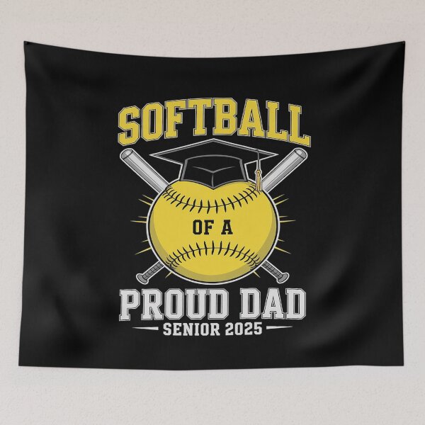 Item preview, Proud Dad Of A Softball Senior 2025 Graduate Softball  designed and sold by MarryIsMonth.