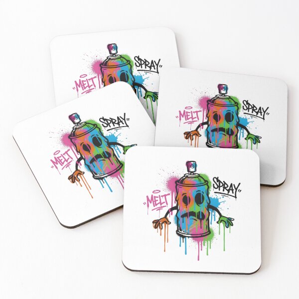 Item preview, Melting Graffiti Spray Can Character - Urban Street Art Mascot designed and sold by MarCinu Art.