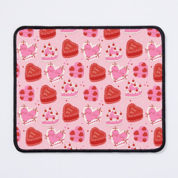 Item preview, pattern with heart-shaped cakes designed and sold by burbura.