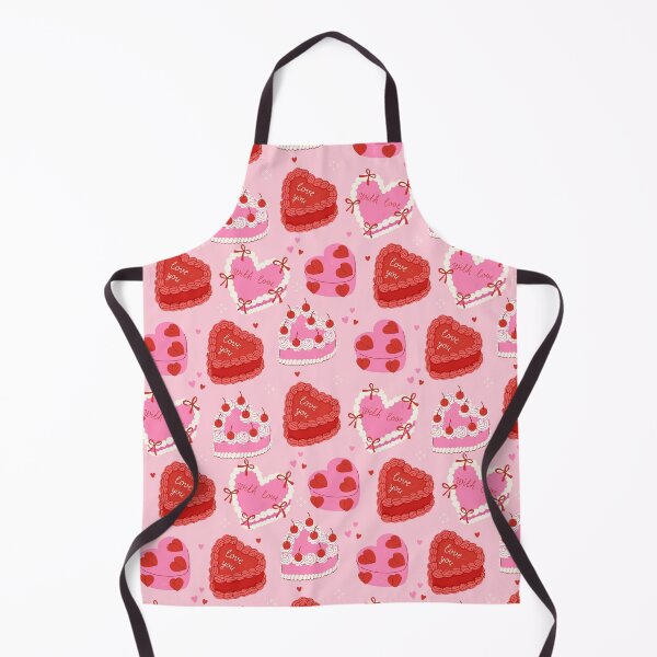 Item preview, pattern with heart-shaped cakes designed and sold by burbura.