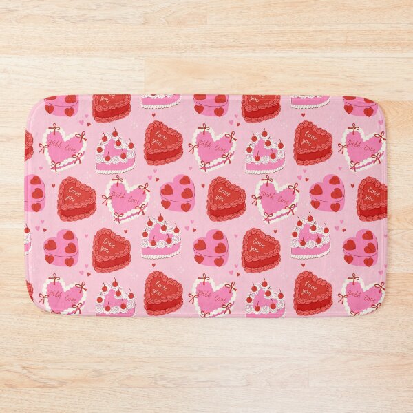 Item preview, pattern with heart-shaped cakes designed and sold by burbura.