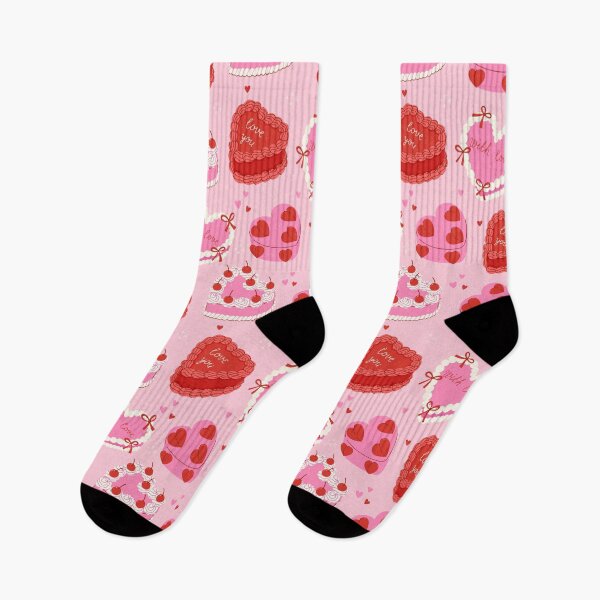 Item preview, pattern with heart-shaped cakes designed and sold by burbura.