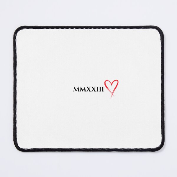 Item preview, Minimalist T-shirt with the date 2023, Roman numerals, and a red heart - Valentine's Day gift designed and sold by DuoDesign09.