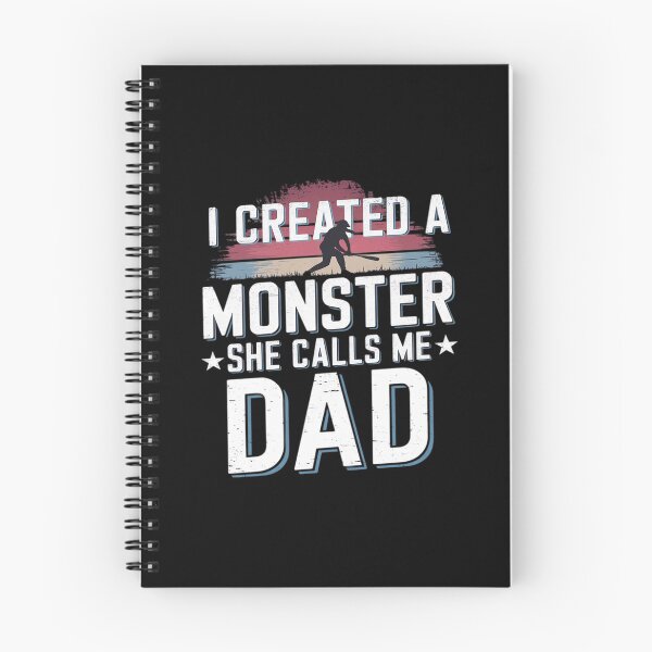 Item preview, Proud Softball Dad - I created a monster she calls me dad  designed and sold by MarryIsMonth.
