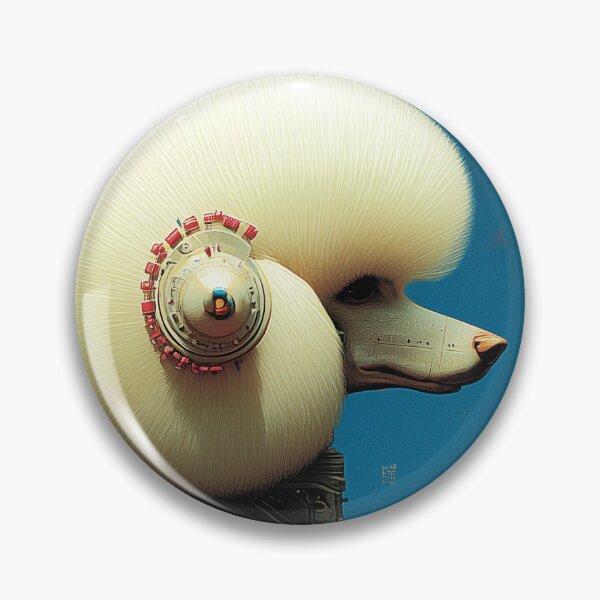 Item preview, Futuristic Robotic Poodle in Cityscape designed and sold by lautir.