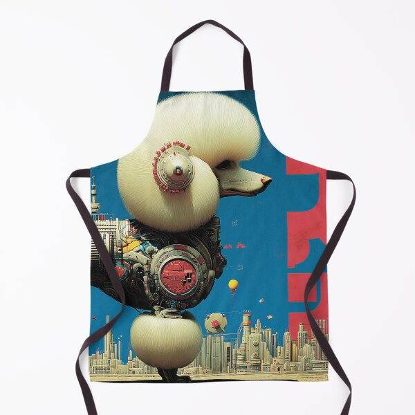 Item preview, Futuristic Robotic Poodle in Cityscape designed and sold by lautir.