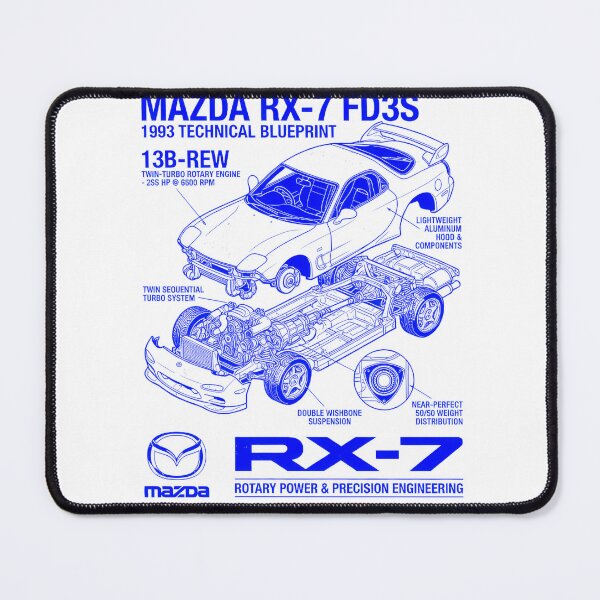 Item preview, 1993 Mazda RX-7 Technical Data designed and sold by Synthtier.