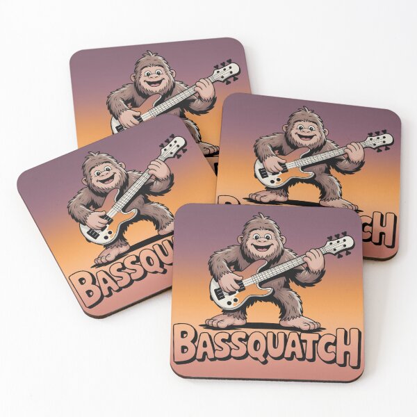 Item preview, Bassquatch Bass Guitar Color Illustration designed and sold by PROPera-design.