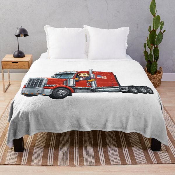 Item preview, Truck Driver Tiger Cartoon – American Semi Truck designed and sold by jusmich.