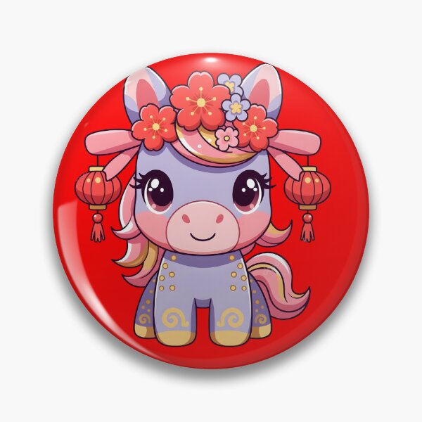 Artikelvorschau, Niedliches Chibi-Pferd (Chinesisches Horoskop 2026) entworfen und verkauft von GrumpySableye.
