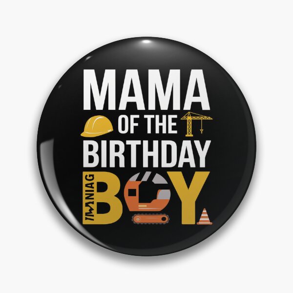 Item preview, Mama of the Birthday Construction Worker Boy Crew Bday Party  designed and sold by MarkLeedsArt.