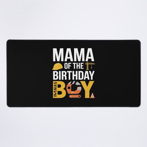 Item preview, Mama of the Birthday Construction Worker Boy Crew Bday Party designed and sold by MarkLeedsArt.