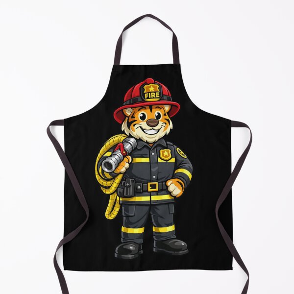Item preview, Firefighter Tiger Cartoon – New York Fire Hero designed and sold by jusmich.