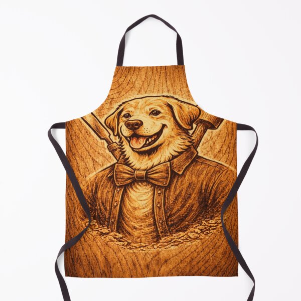 Item preview, Labrador Dad Woodworker Engraved Portrait designed and sold by PawPrintCustom.