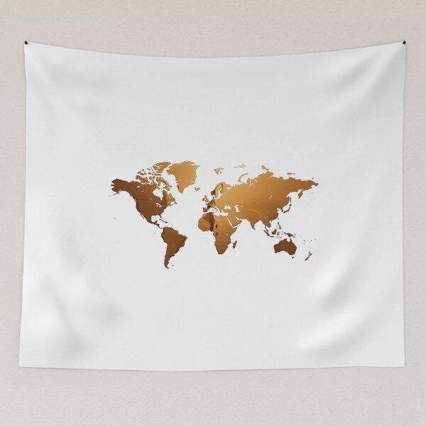 Item preview, Artistic World Map for Fashion Prints designed and sold by Wonderful Designs.