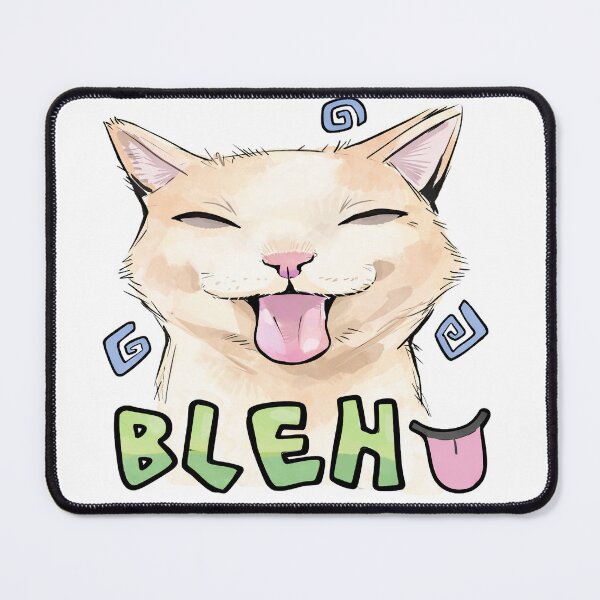 Item preview, Sleepy Bleh Cat Sticker | Cute Tongue-Out Cartoon Cat designed and sold by bursti.