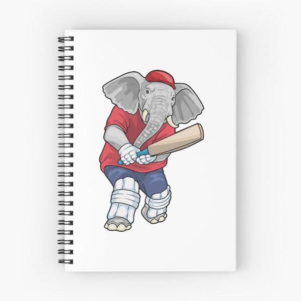 Artikelvorschau, Elefant Cricket Cricketschläger Sport entworfen und verkauft von Snabdesign84.