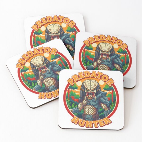 Item preview, Predator Hunter Alien Warrior - Retro Sci-Fi Action Badge Sticker designed and sold by MT-Hub | Art for Every Soul.