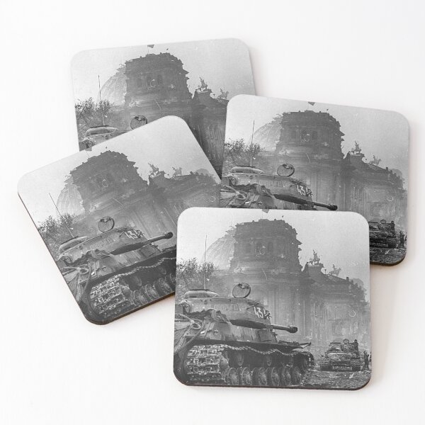 Item preview, WW2 - USSR - IS2 - Josef Stalin 2 Heavy Tank's Parked Outside The German Parliament Building May 1945 Germany designed and sold by TheHappyK.