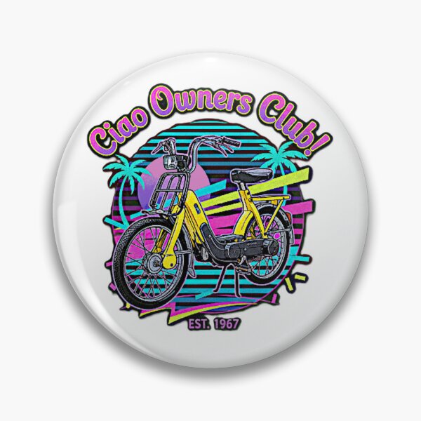 Item preview, Ciao Owners Club – Retro Moped Design 80ies Synthwave designed and sold by MarcWernerCGN.