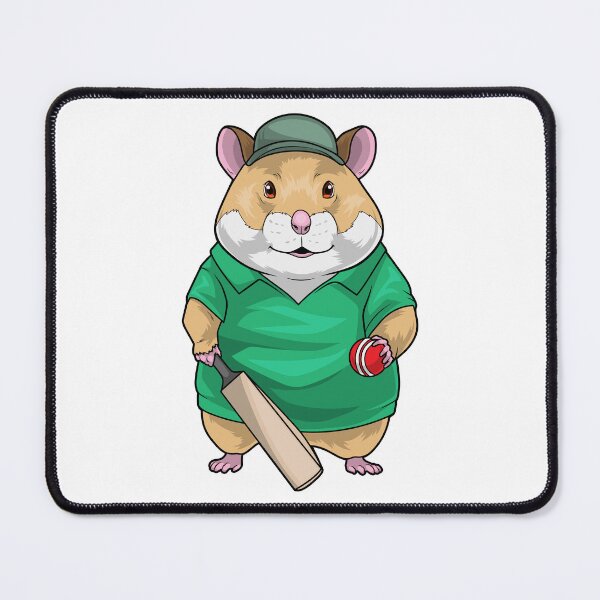 Item preview, Hamster Cricket Cricket bat Sports designed and sold by Snabdesign84.