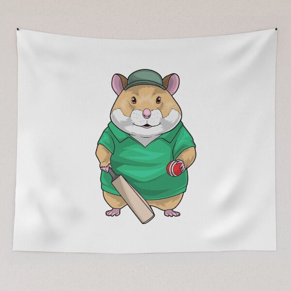 Item preview, Hamster Cricket Cricket bat Sports designed and sold by Snabdesign84.