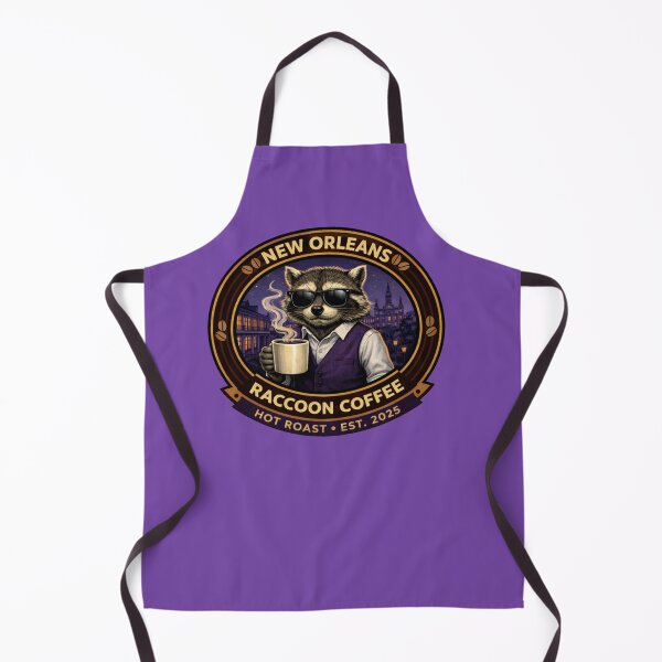 Item preview, New Orleans Raccoon Coffee Badge designed and sold by TytherleyTees.