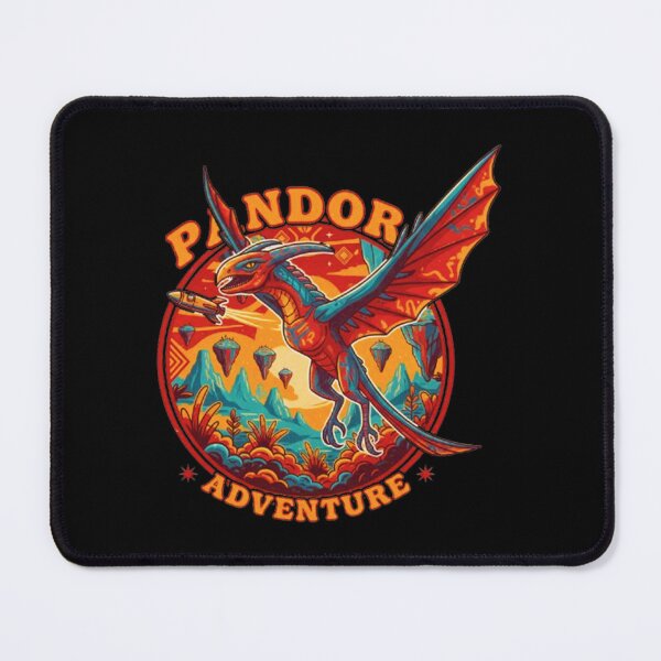 Item preview, Pandora Adventure Dragon Flight - Epic Fantasy Retro Sci-Fi Sticker designed and sold by MT-Hub | Cute Aesthetic Art, Stickers & Phone Cases.