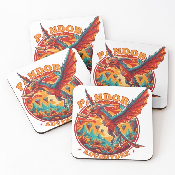 Item preview, Pandora Adventure Dragon Flight - Epic Fantasy Retro Sci-Fi Sticker designed and sold by MT-Hub | Art for Every Soul.