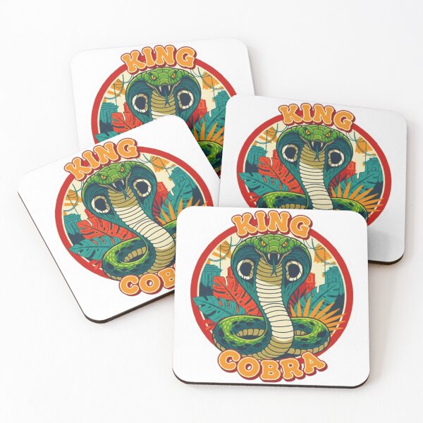Item preview, Vintage King Cobra Snake - Retro Jungle Nature Badge Sticker designed and sold by MT-Hub | Art for Every Soul.