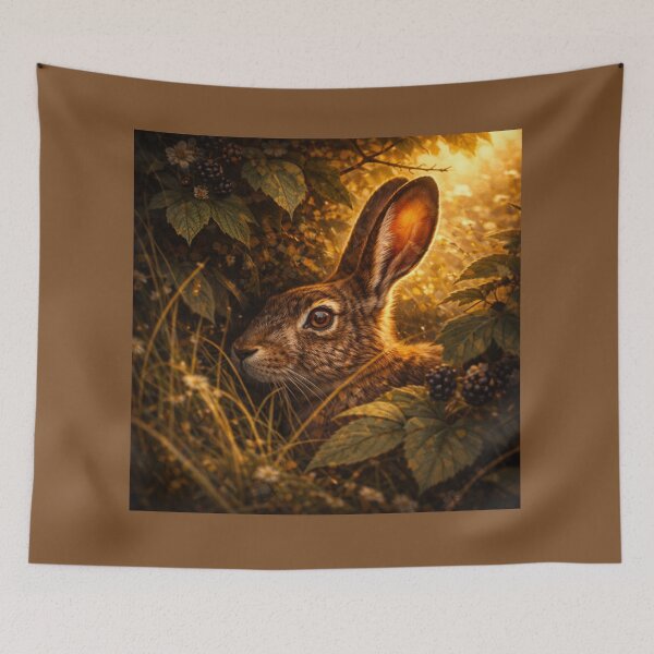 Item preview, Brown Hare – Hidden in the Hedgerow Wildlife Art designed and sold by GeoWild Designs.