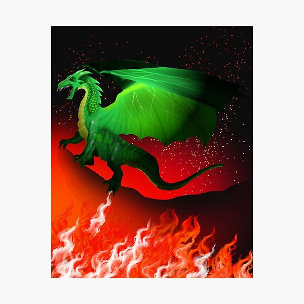 Item preview, Dragon on Red designed and sold by Digital Attic 95.