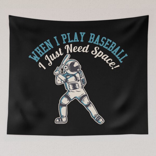 Item preview, Astronaut Playing Baseball Vintage designed and sold by MOFAPPAREL.