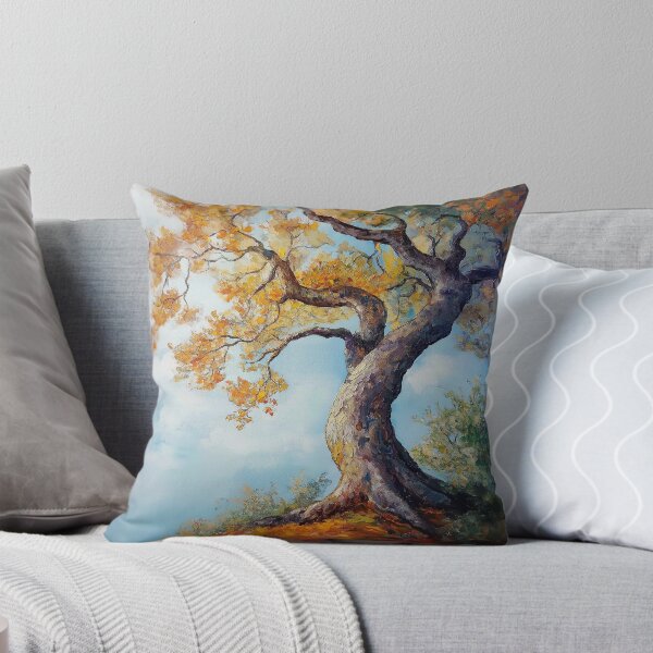 Item preview, Sprawling Tree Oil Painted Nature Art designed and sold by Star Cosmic Creative.