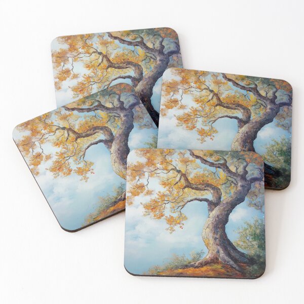 Item preview, Sprawling Tree Oil Painted Nature Art designed and sold by Star Cosmic Creative.