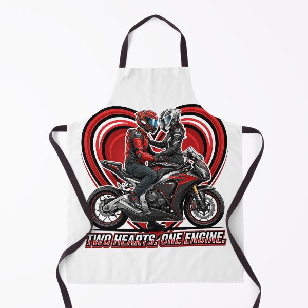 Item preview, Two Hearts One Engine – Motorcycle Soulmates Design designed and sold by enzoade.