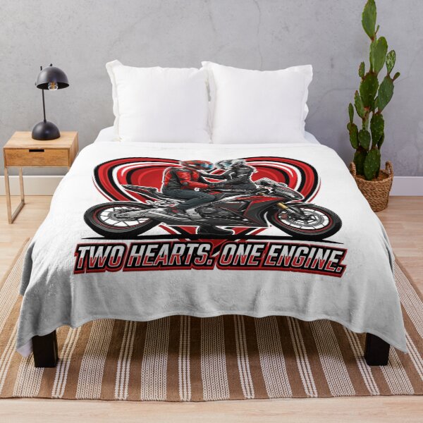Item preview, Two Hearts One Engine – Motorcycle Soulmates Design designed and sold by enzoade.