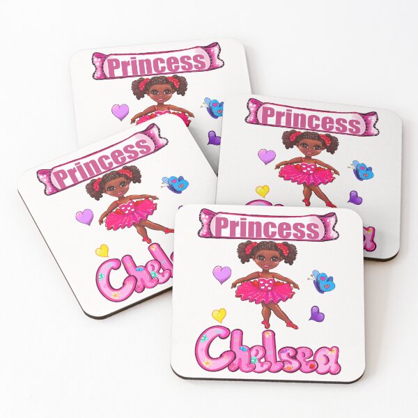 Item preview, Chelsea name Ballerina - Ballet dancer African American black girl dancing in pink tutu. Princess Name Chelsea designed and sold by Artonmytee.
