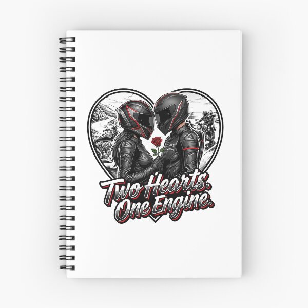 Item preview, Two Hearts One Engine – Love on Two Wheels Artwork designed and sold by enzoade.