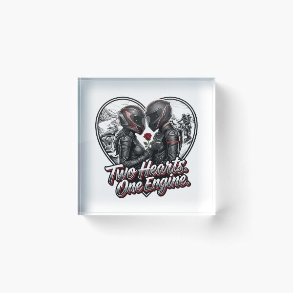 Item preview, Two Hearts One Engine – Love on Two Wheels Artwork designed and sold by enzoade.